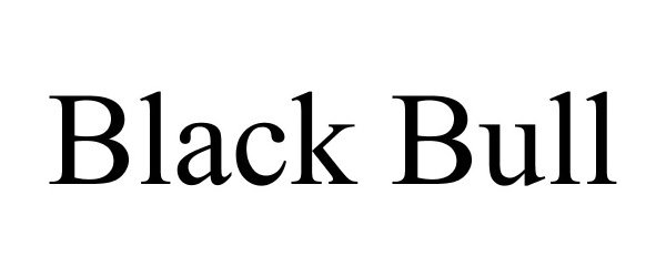 Trademark Logo BLACK BULL