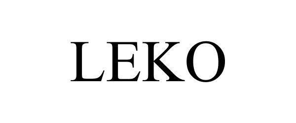 Trademark Logo LEKO