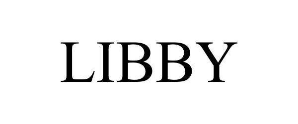 Trademark Logo LIBBY