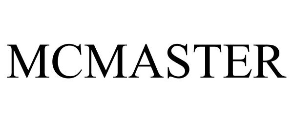 Trademark Logo MCMASTER