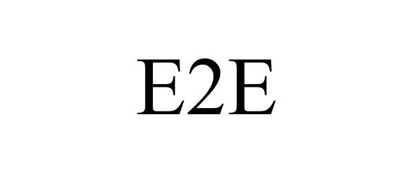 Trademark Logo E2E