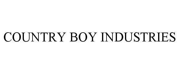 Trademark Logo COUNTRY BOY INDUSTRIES