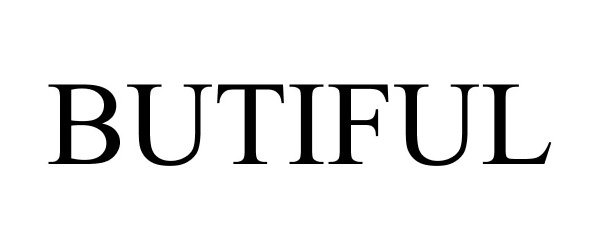 Trademark Logo BUTIFUL