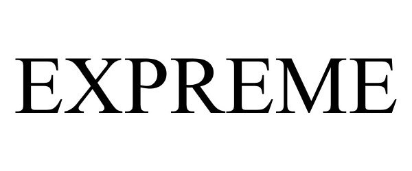 Trademark Logo EXPREME