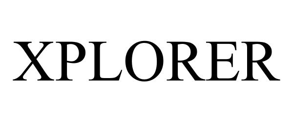 Trademark Logo XPLORER