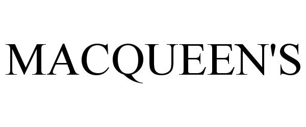 Trademark Logo MACQUEENS