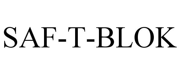Trademark Logo SAF-T-BLOK