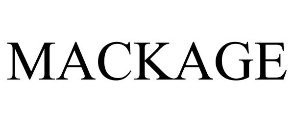 Trademark Logo MACKAGE