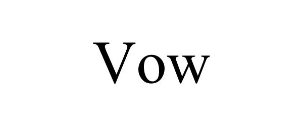 Trademark Logo VOW