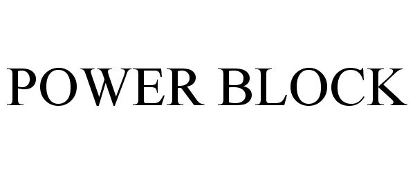 Trademark Logo POWERBLOCK