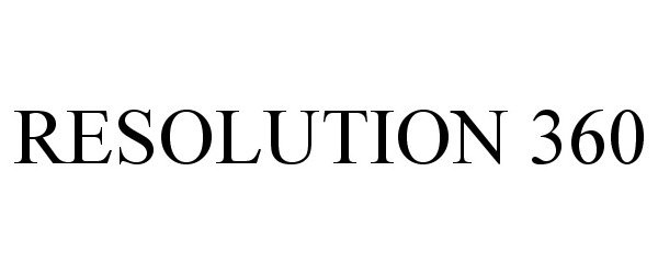 Trademark Logo RESOLUTION 360