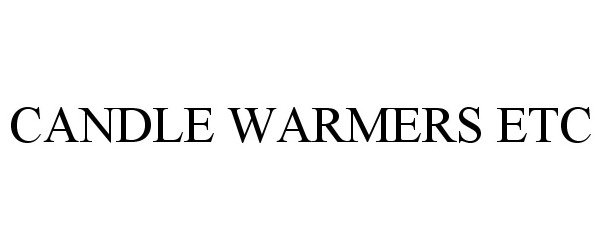 Trademark Logo CANDLE WARMERS ETC