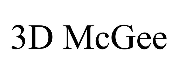 Trademark Logo 3D MCGEE