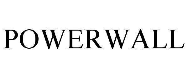 Trademark Logo POWERWALL