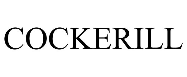Trademark Logo COCKERILL