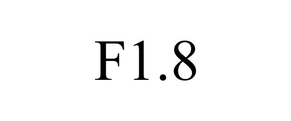 Trademark Logo F1.8