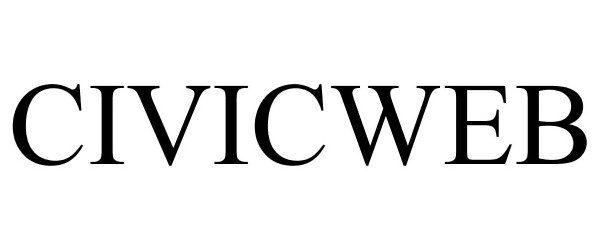 Trademark Logo CIVICWEB