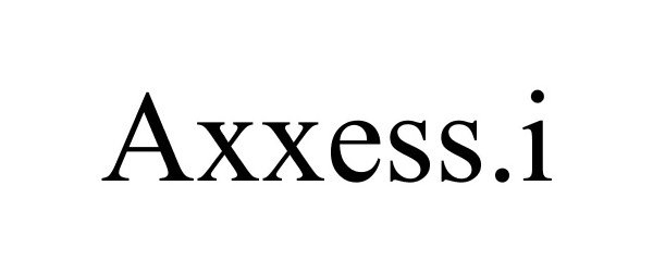 Trademark Logo AXXESS.I