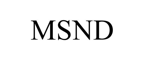 Trademark Logo MSND