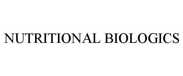  NUTRITIONAL BIOLOGICS