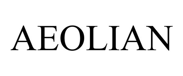 Trademark Logo AEOLIAN