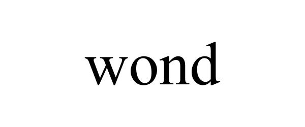 Trademark Logo WOND