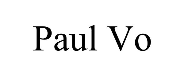 Trademark Logo PAUL VO