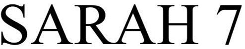 Trademark Logo SARAH 7