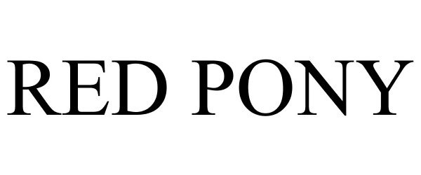 Trademark Logo RED PONY