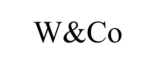Trademark Logo W&CO