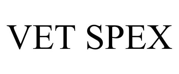 Trademark Logo VET SPEX