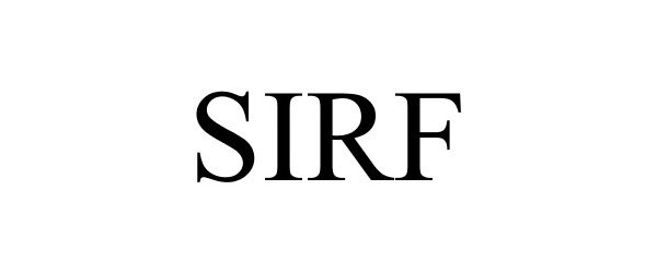 Trademark Logo SIRF