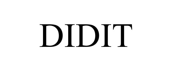 Trademark Logo DIDIT