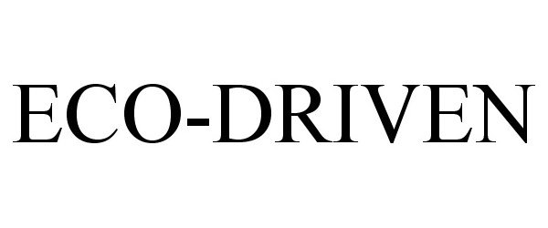 Trademark Logo ECO-DRIVEN