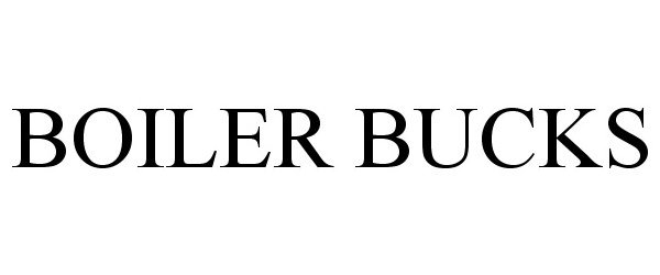 Trademark Logo BOILER BUCKS