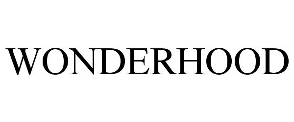 Trademark Logo WONDERHOOD