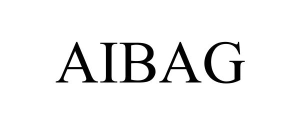 Trademark Logo AIBAG