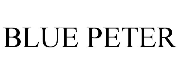 Trademark Logo BLUE PETER