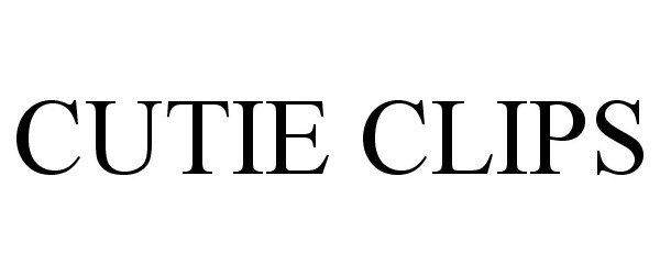 Trademark Logo CUTIE CLIPS