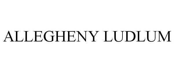 Trademark Logo ALLEGHENY LUDLUM
