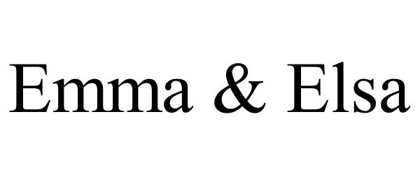 Trademark Logo EMMA & ELSA