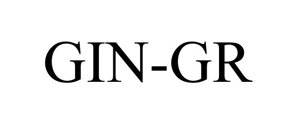 Trademark Logo GIN-GR