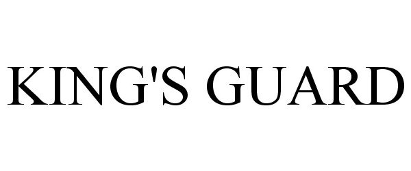 Trademark Logo KING'S GUARD