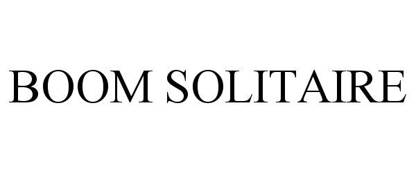 Trademark Logo BOOM SOLITAIRE