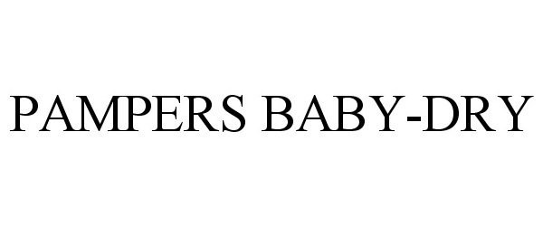 Trademark Logo PAMPERS BABY-DRY