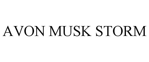 Trademark Logo AVON MUSK STORM