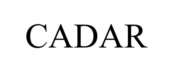 Trademark Logo CADAR