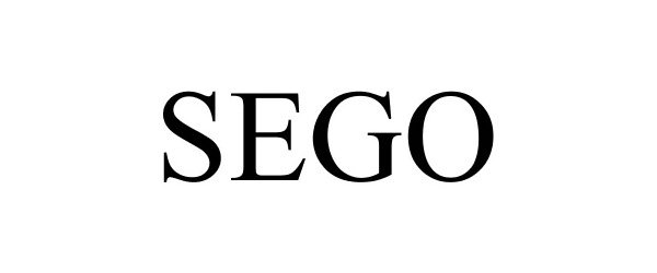 Trademark Logo SEGO