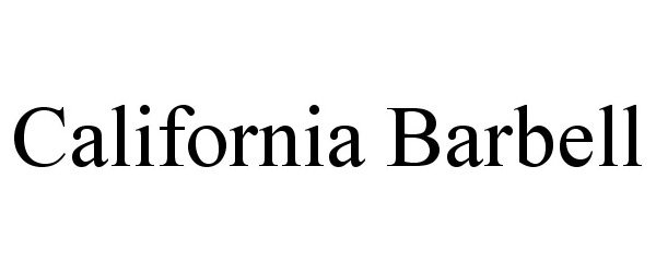  CALIFORNIA BARBELL