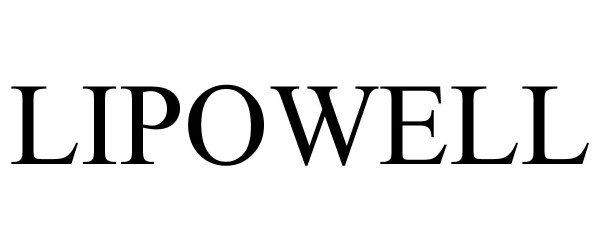 Trademark Logo LIPOWELL